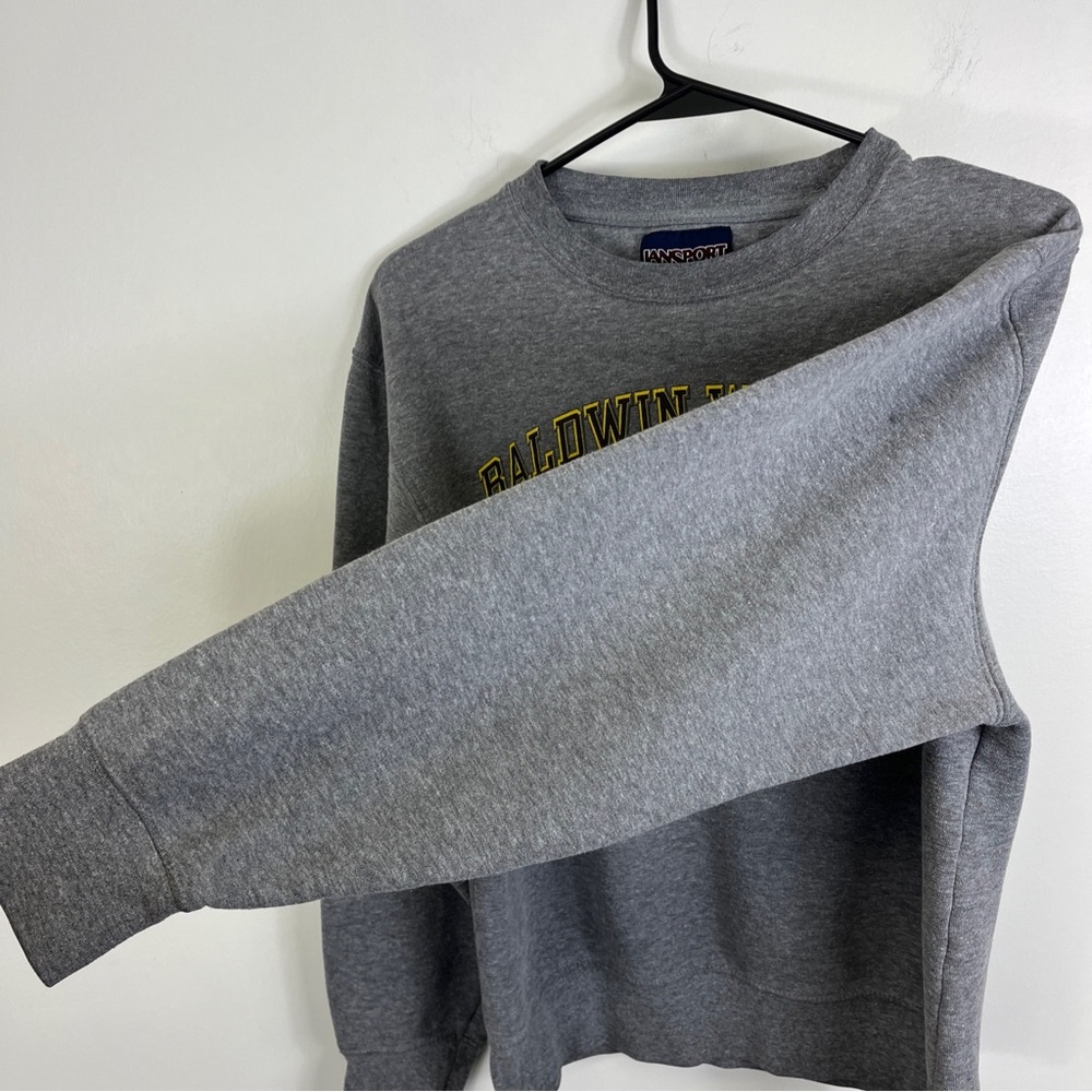 Baldwin Wallace University Crewneck Sweatshirt SZ Small Jansport Gray - Picture 9 of 11